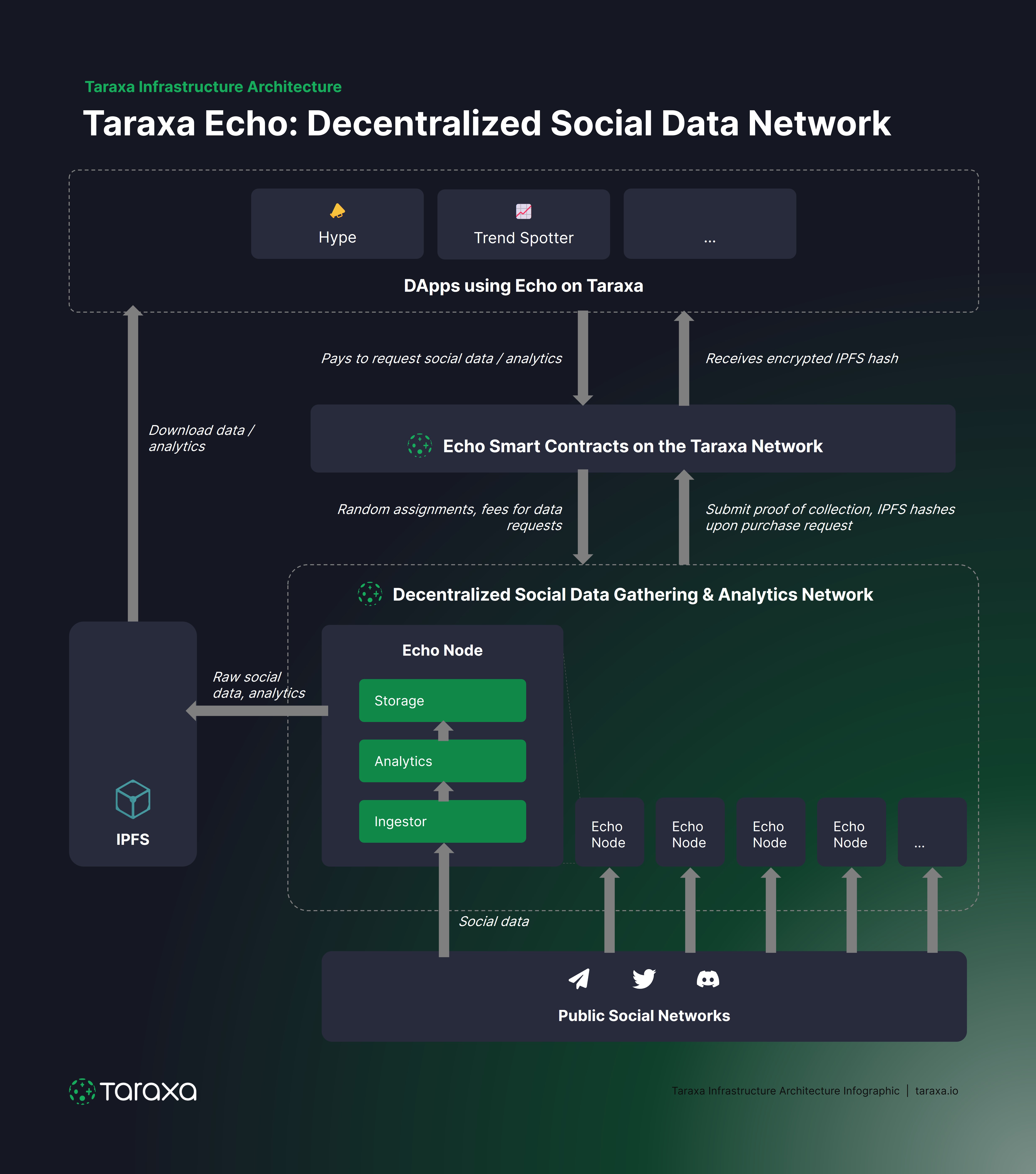 Taraxa Echo Infrastructure Infographic